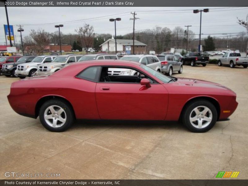 Inferno Red Crystal Pearl / Dark Slate Gray 2010 Dodge Challenger SE