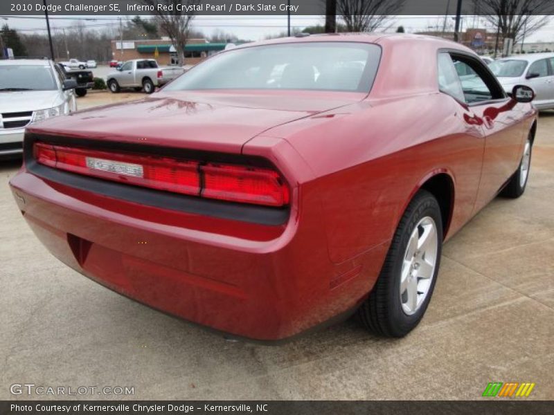 Inferno Red Crystal Pearl / Dark Slate Gray 2010 Dodge Challenger SE
