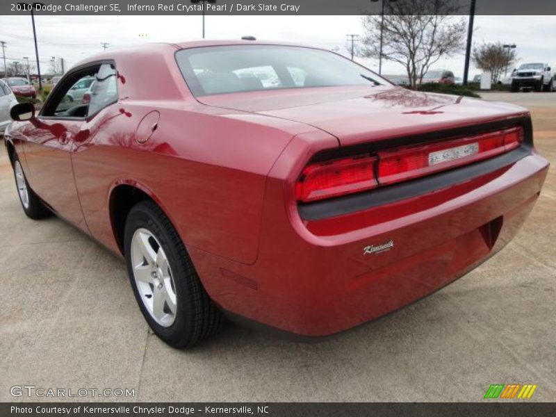 Inferno Red Crystal Pearl / Dark Slate Gray 2010 Dodge Challenger SE