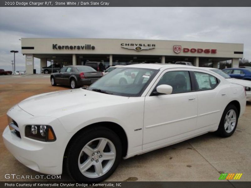 Stone White / Dark Slate Gray 2010 Dodge Charger R/T