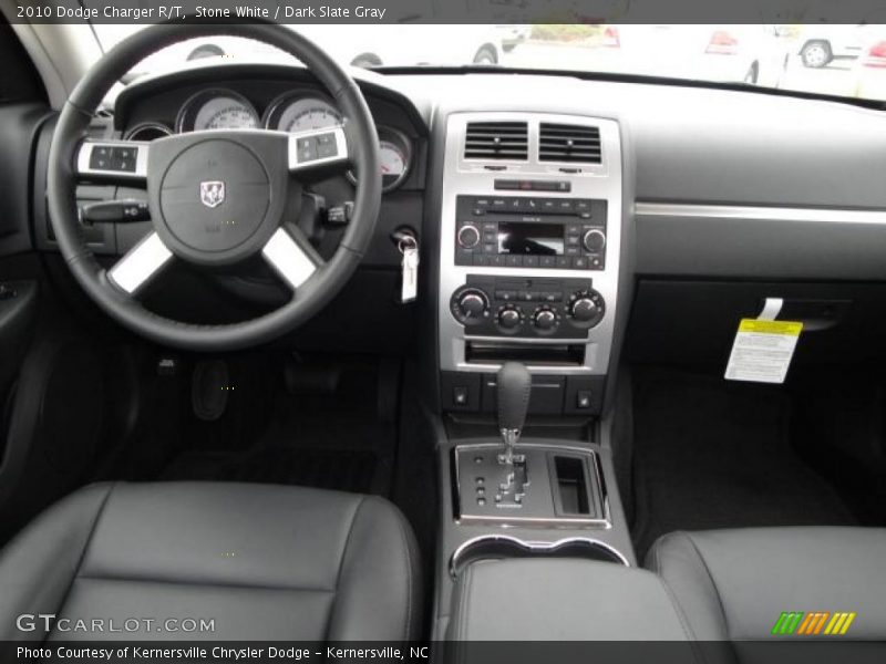 Stone White / Dark Slate Gray 2010 Dodge Charger R/T