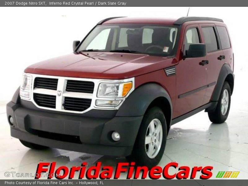 Inferno Red Crystal Pearl / Dark Slate Gray 2007 Dodge Nitro SXT