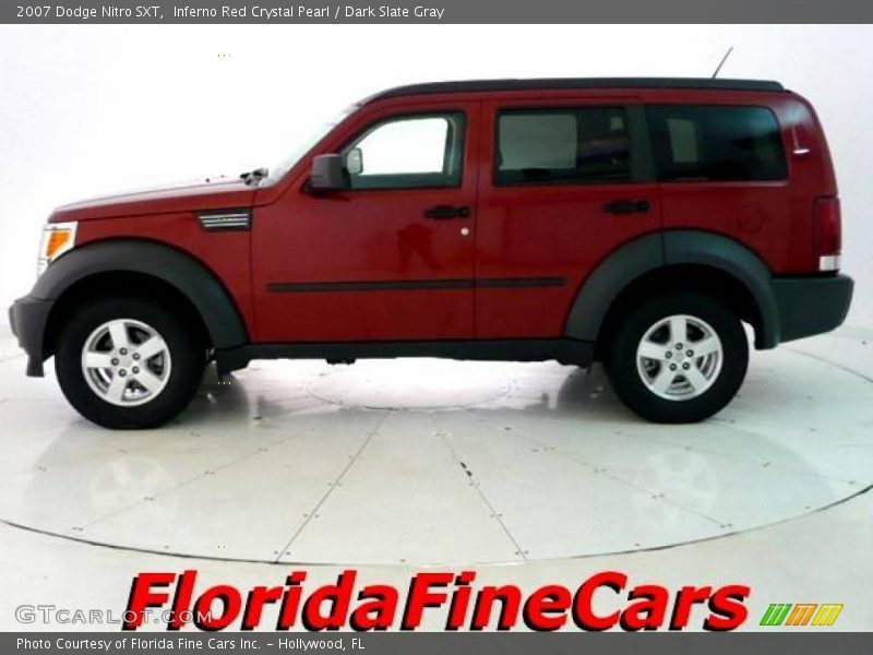 Inferno Red Crystal Pearl / Dark Slate Gray 2007 Dodge Nitro SXT