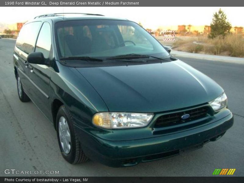 Deep Emerald Green Metallic / Medium Parchment 1998 Ford Windstar GL