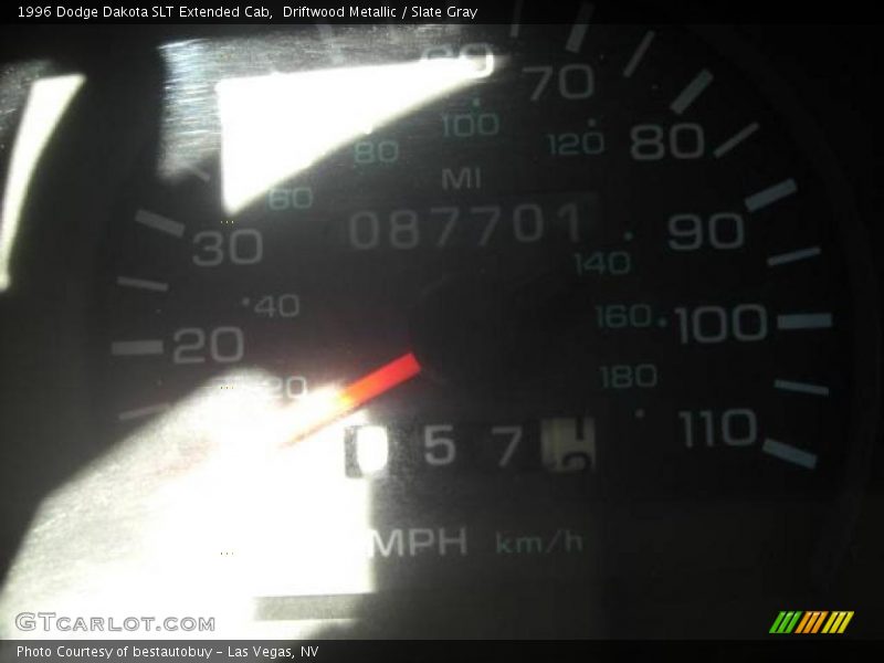 Driftwood Metallic / Slate Gray 1996 Dodge Dakota SLT Extended Cab