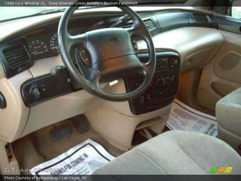 Deep Emerald Green Metallic / Medium Parchment 1998 Ford Windstar GL