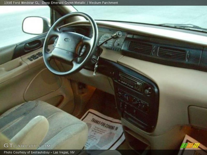 Deep Emerald Green Metallic / Medium Parchment 1998 Ford Windstar GL