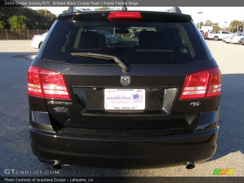 Brilliant Black Crystal Pearl / Pastel Pebble Beige 2009 Dodge Journey R/T