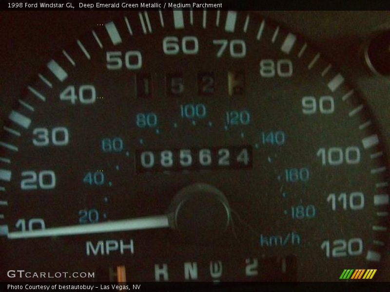 Deep Emerald Green Metallic / Medium Parchment 1998 Ford Windstar GL