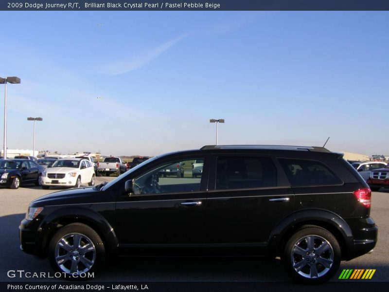 Brilliant Black Crystal Pearl / Pastel Pebble Beige 2009 Dodge Journey R/T