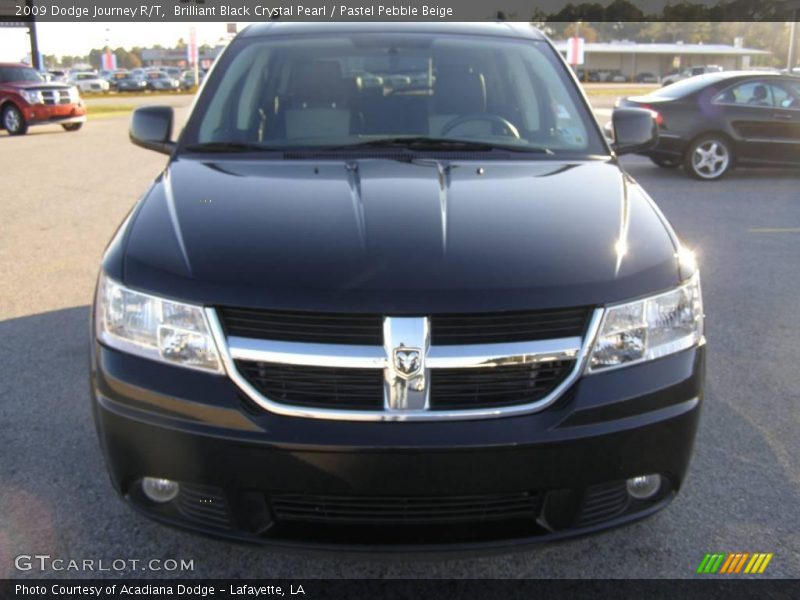 Brilliant Black Crystal Pearl / Pastel Pebble Beige 2009 Dodge Journey R/T
