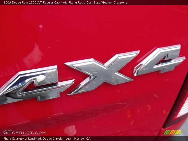Flame Red / Dark Slate/Medium Graystone 2009 Dodge Ram 1500 SLT Regular Cab 4x4