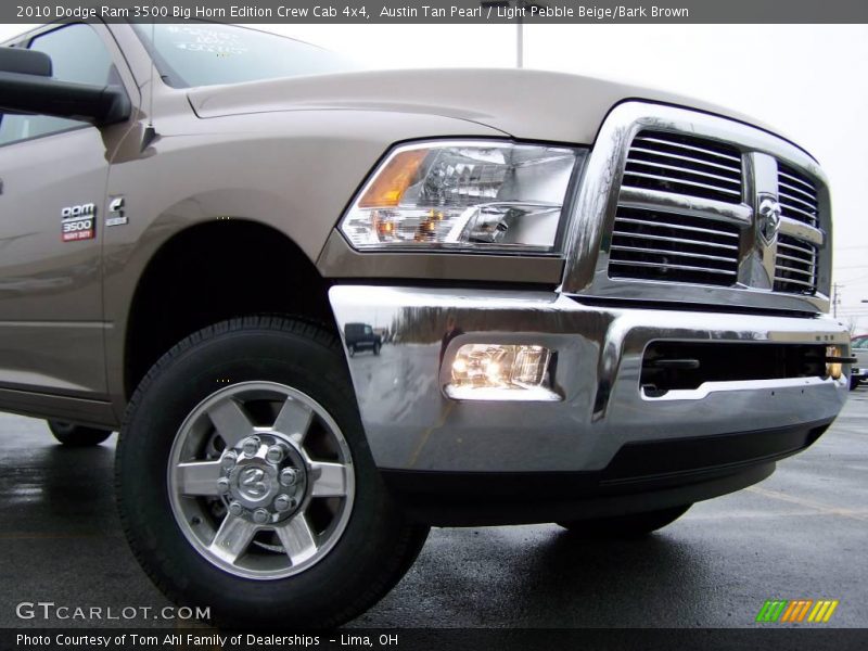 Austin Tan Pearl / Light Pebble Beige/Bark Brown 2010 Dodge Ram 3500 Big Horn Edition Crew Cab 4x4