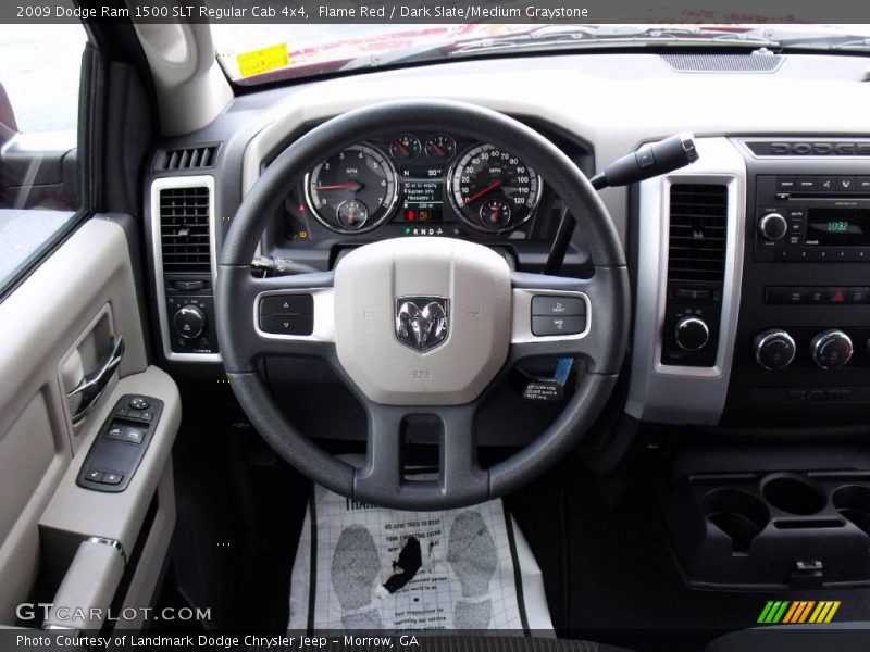 Flame Red / Dark Slate/Medium Graystone 2009 Dodge Ram 1500 SLT Regular Cab 4x4