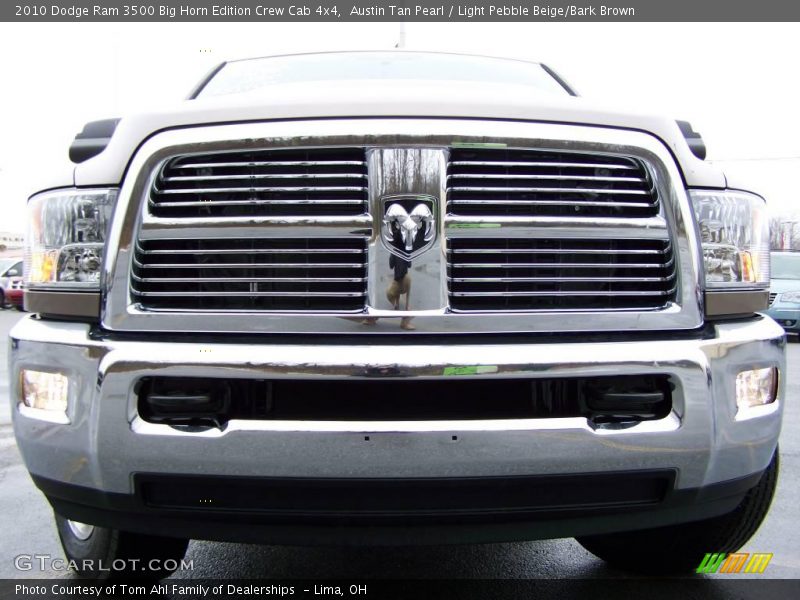 Austin Tan Pearl / Light Pebble Beige/Bark Brown 2010 Dodge Ram 3500 Big Horn Edition Crew Cab 4x4
