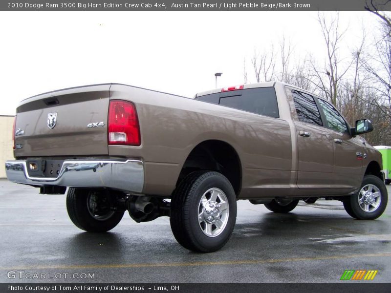 Austin Tan Pearl / Light Pebble Beige/Bark Brown 2010 Dodge Ram 3500 Big Horn Edition Crew Cab 4x4