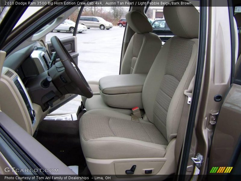Austin Tan Pearl / Light Pebble Beige/Bark Brown 2010 Dodge Ram 3500 Big Horn Edition Crew Cab 4x4