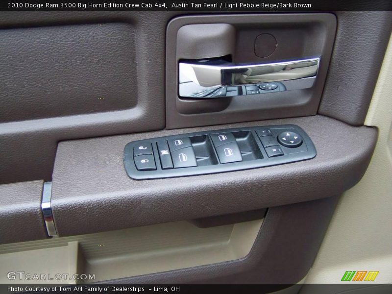 Austin Tan Pearl / Light Pebble Beige/Bark Brown 2010 Dodge Ram 3500 Big Horn Edition Crew Cab 4x4
