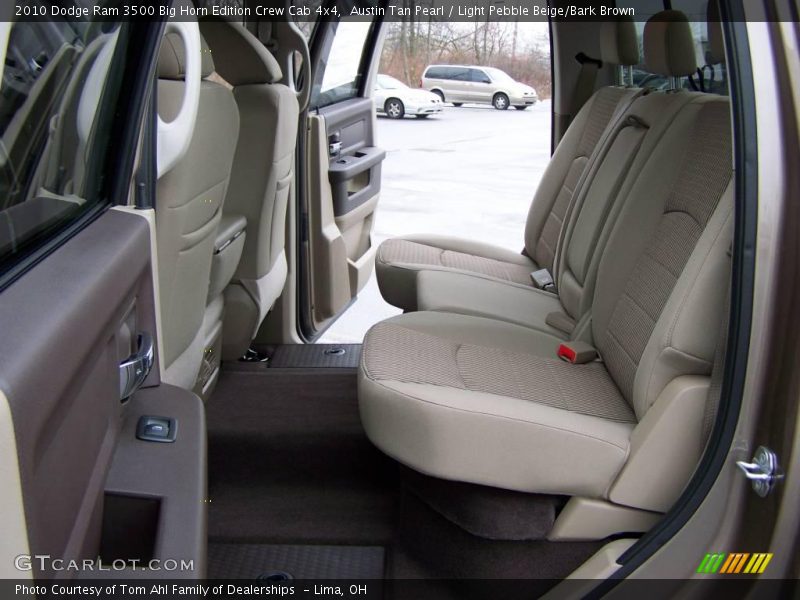 Austin Tan Pearl / Light Pebble Beige/Bark Brown 2010 Dodge Ram 3500 Big Horn Edition Crew Cab 4x4