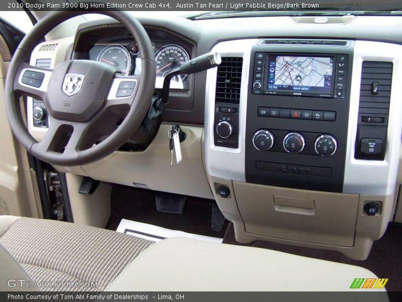 Austin Tan Pearl / Light Pebble Beige/Bark Brown 2010 Dodge Ram 3500 Big Horn Edition Crew Cab 4x4