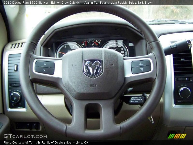 Austin Tan Pearl / Light Pebble Beige/Bark Brown 2010 Dodge Ram 3500 Big Horn Edition Crew Cab 4x4