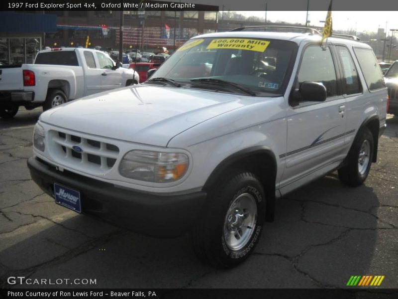 Oxford White / Medium Graphite 1997 Ford Explorer Sport 4x4