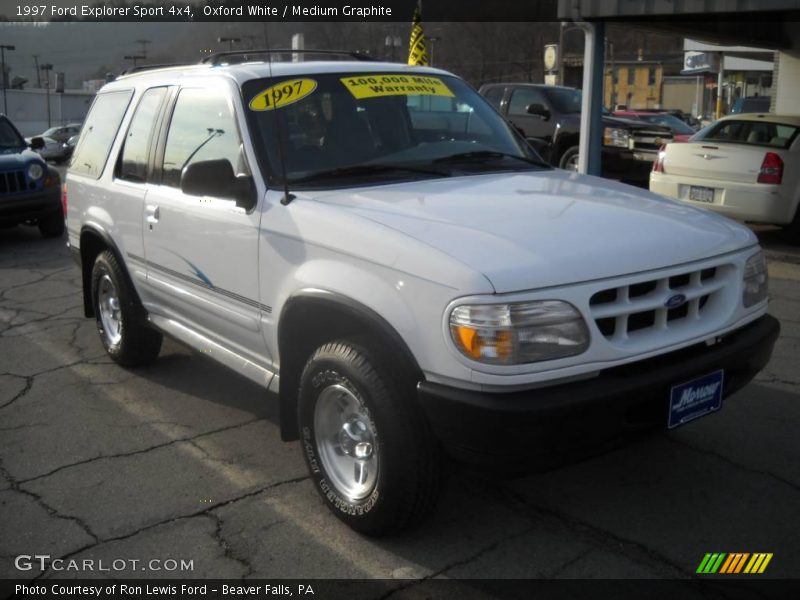 Oxford White / Medium Graphite 1997 Ford Explorer Sport 4x4