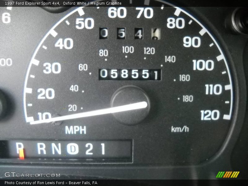 Oxford White / Medium Graphite 1997 Ford Explorer Sport 4x4