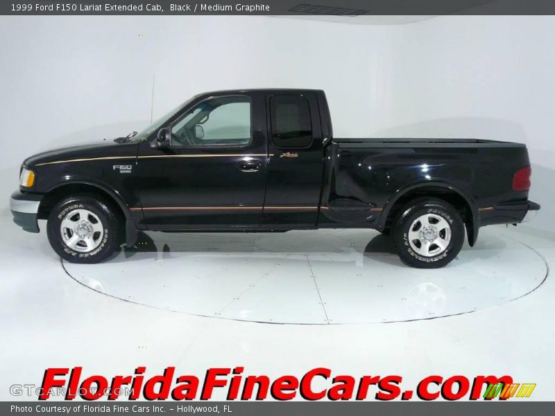 Black / Medium Graphite 1999 Ford F150 Lariat Extended Cab