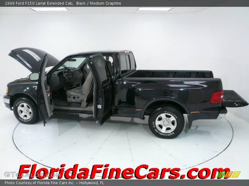 Black / Medium Graphite 1999 Ford F150 Lariat Extended Cab