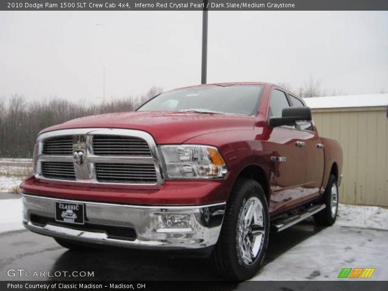 Inferno Red Crystal Pearl / Dark Slate/Medium Graystone 2010 Dodge Ram 1500 SLT Crew Cab 4x4