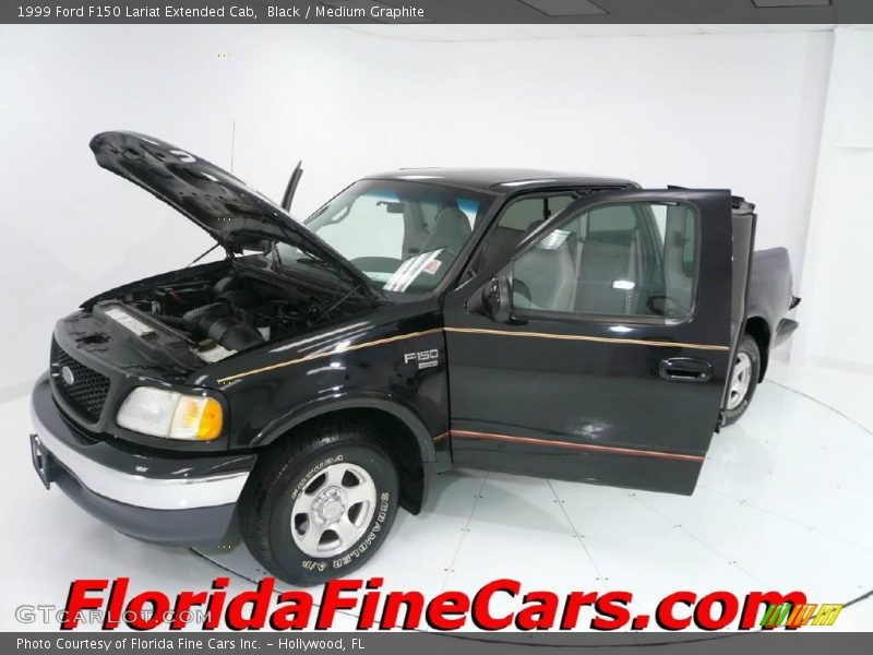 Black / Medium Graphite 1999 Ford F150 Lariat Extended Cab