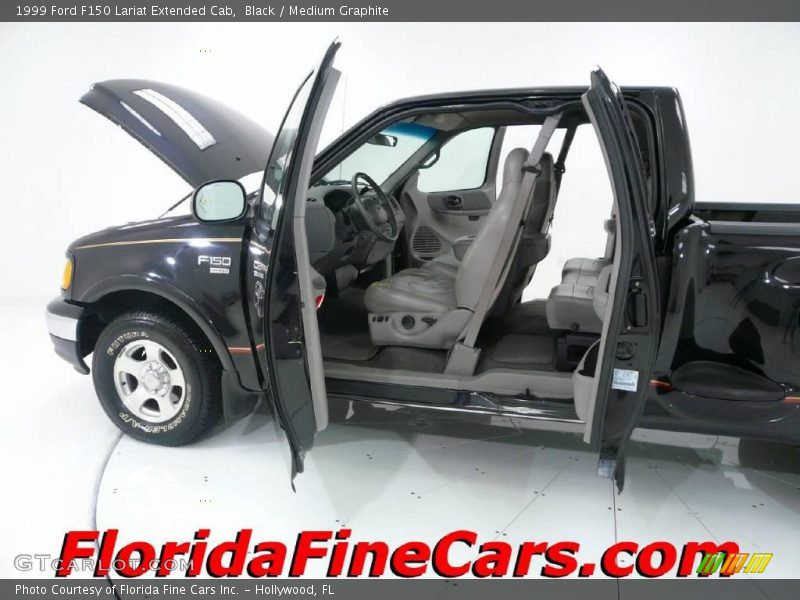 Black / Medium Graphite 1999 Ford F150 Lariat Extended Cab