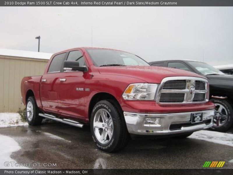 Inferno Red Crystal Pearl / Dark Slate/Medium Graystone 2010 Dodge Ram 1500 SLT Crew Cab 4x4