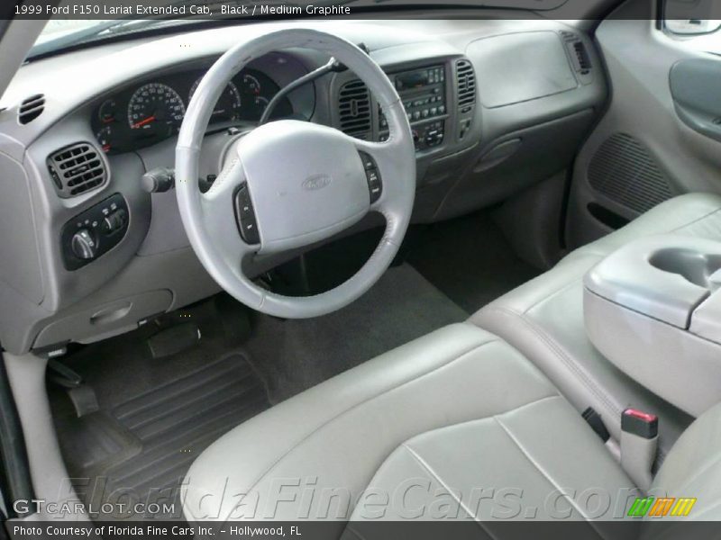 Black / Medium Graphite 1999 Ford F150 Lariat Extended Cab