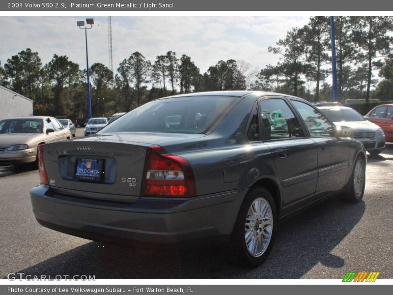 Platinum Green Metallic / Light Sand 2003 Volvo S80 2.9