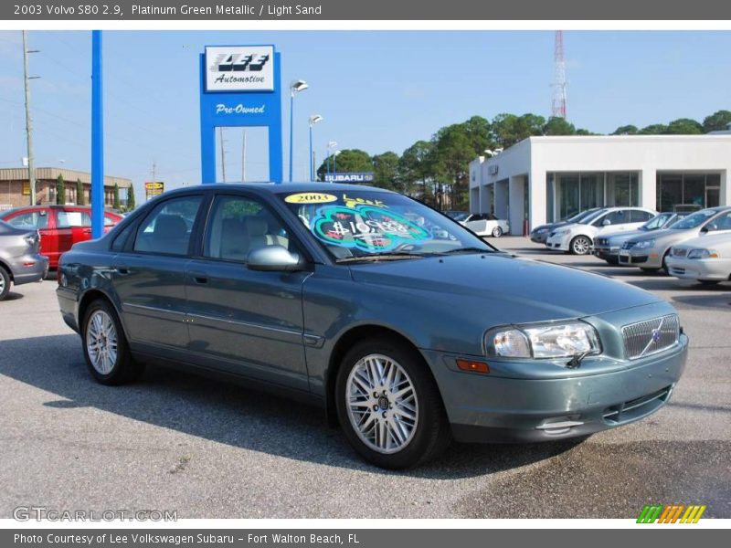 Platinum Green Metallic / Light Sand 2003 Volvo S80 2.9