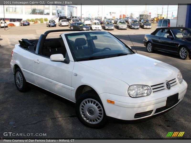 Cool White / Black 2001 Volkswagen Cabrio GLS