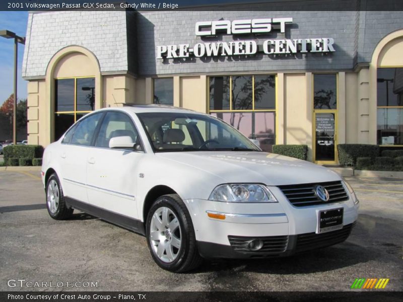Candy White / Beige 2001 Volkswagen Passat GLX Sedan