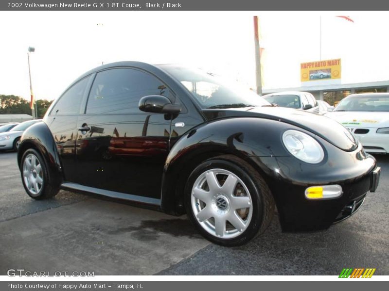 Black / Black 2002 Volkswagen New Beetle GLX 1.8T Coupe