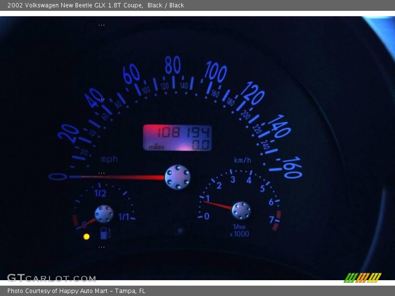 Black / Black 2002 Volkswagen New Beetle GLX 1.8T Coupe