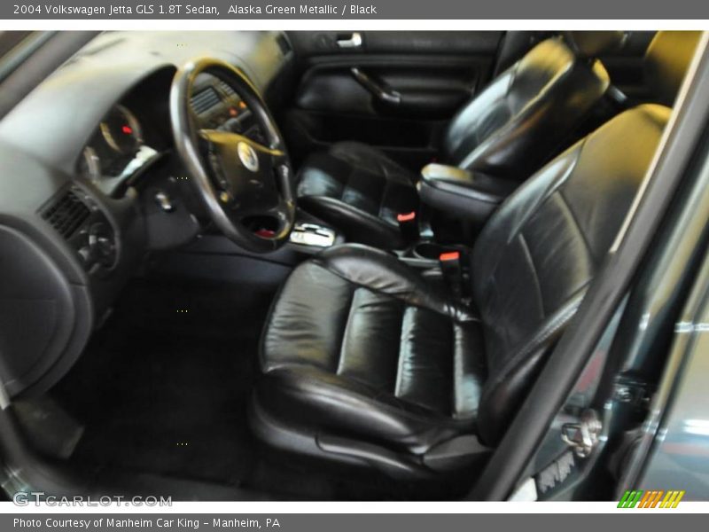 Alaska Green Metallic / Black 2004 Volkswagen Jetta GLS 1.8T Sedan