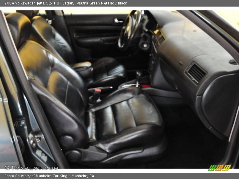 Alaska Green Metallic / Black 2004 Volkswagen Jetta GLS 1.8T Sedan