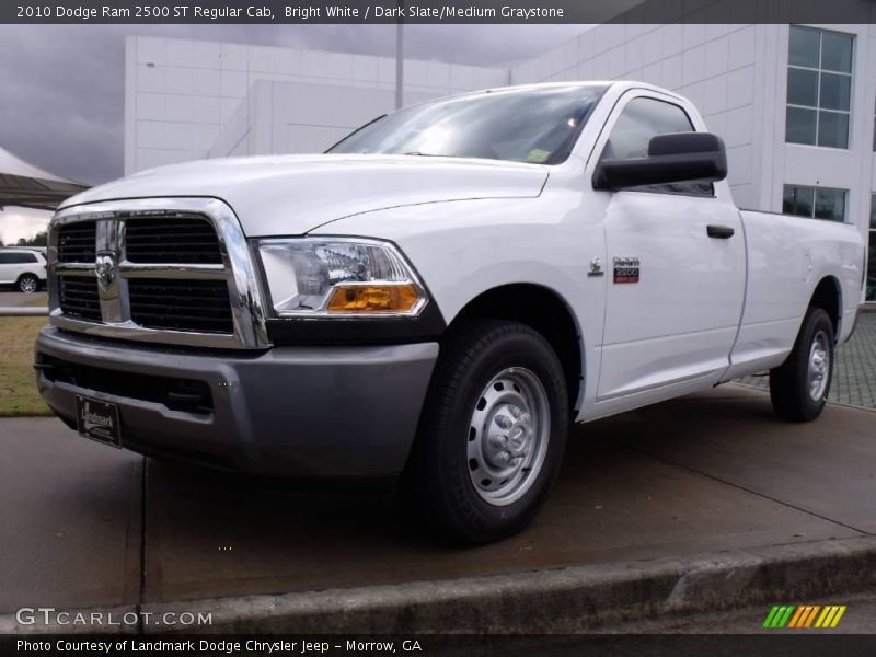 Bright White / Dark Slate/Medium Graystone 2010 Dodge Ram 2500 ST Regular Cab