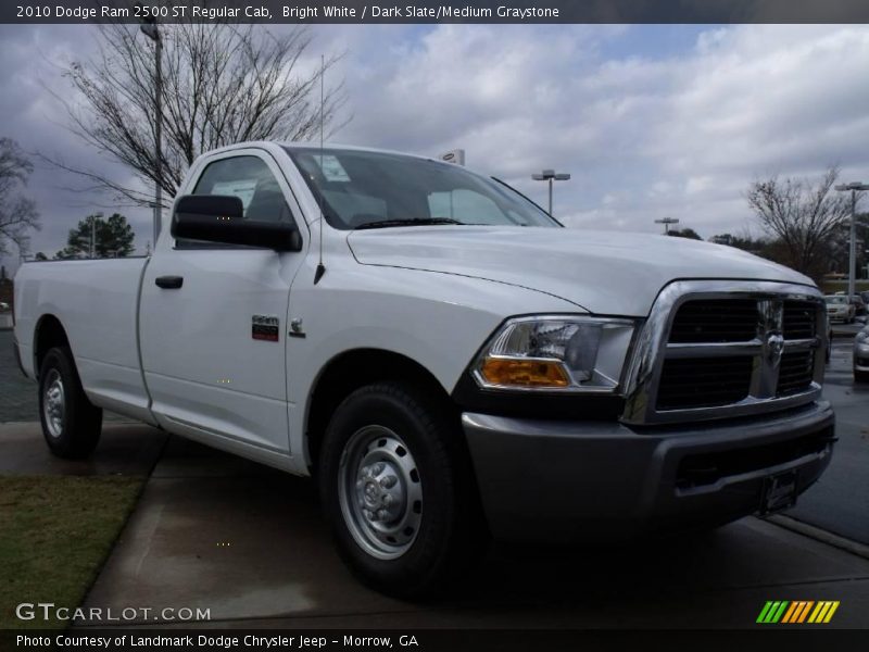 Bright White / Dark Slate/Medium Graystone 2010 Dodge Ram 2500 ST Regular Cab