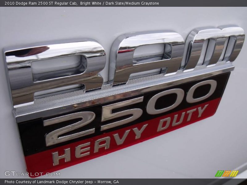 Bright White / Dark Slate/Medium Graystone 2010 Dodge Ram 2500 ST Regular Cab