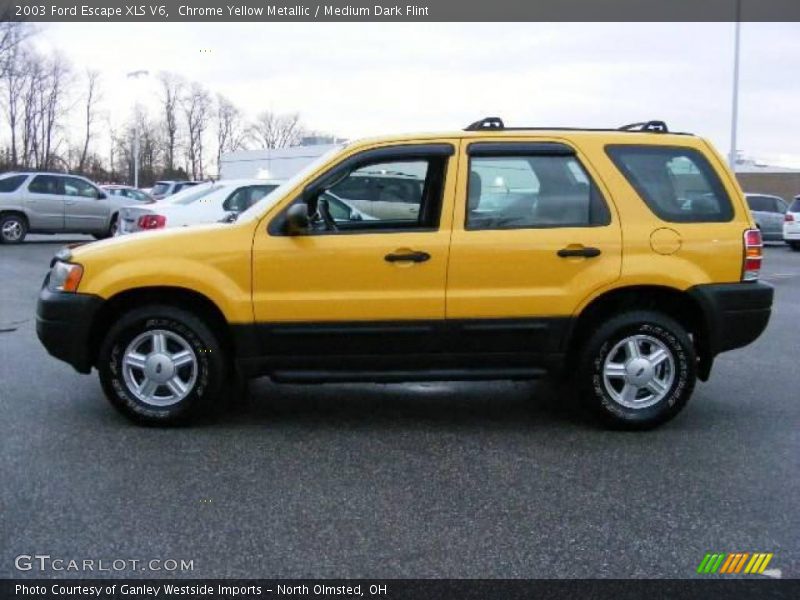 Chrome Yellow Metallic / Medium Dark Flint 2003 Ford Escape XLS V6