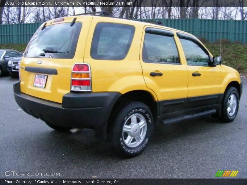 Chrome Yellow Metallic / Medium Dark Flint 2003 Ford Escape XLS V6