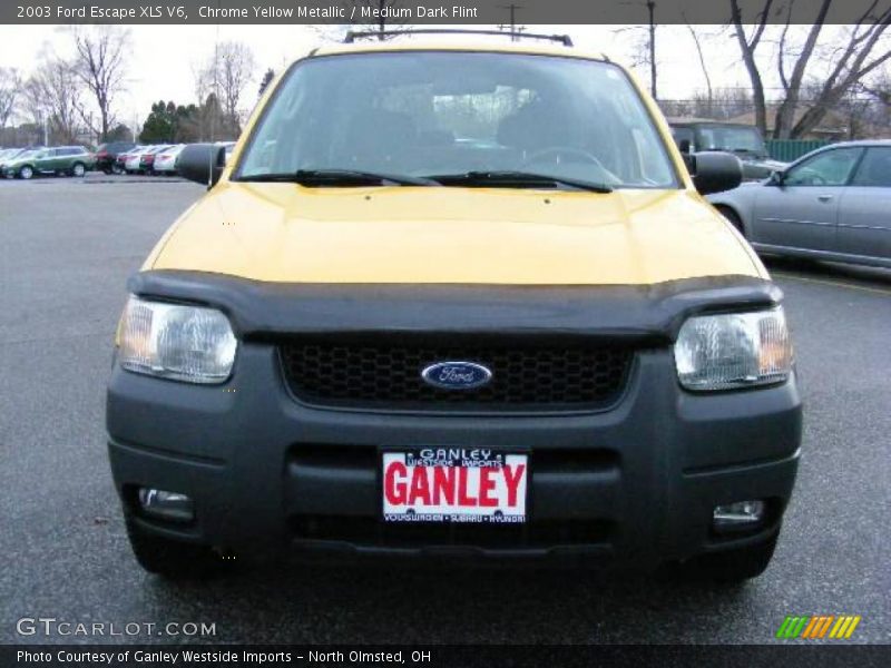 Chrome Yellow Metallic / Medium Dark Flint 2003 Ford Escape XLS V6