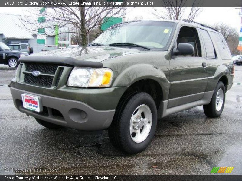 Estate Green Metallic / Medium Parchment Beige 2003 Ford Explorer Sport XLS 4x4